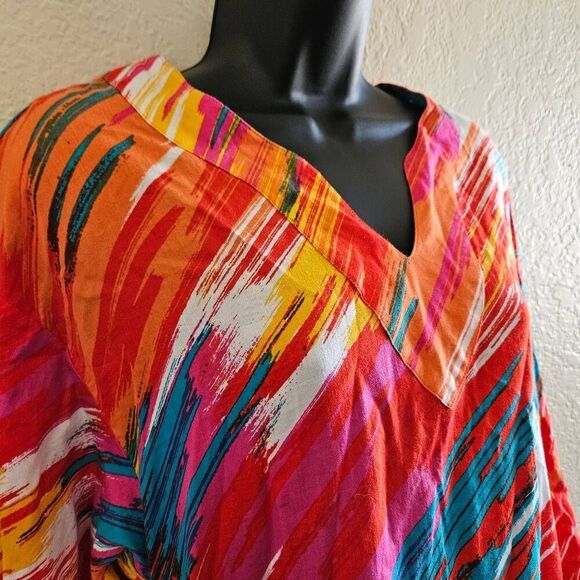 Natori Long Sleeved Kaftan Dress - Picture 3 of 8